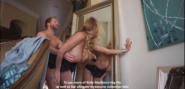  Kelly Madison Watches Her Tits Bounce In The Mirror Getting Fucked